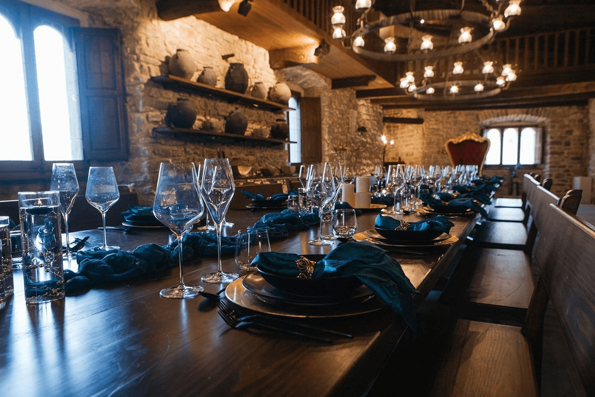 Castell de Falgons mesa boda